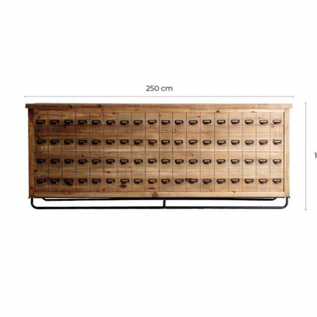 Bar industrial lemn reciclat maro|Baruri robuste [5]