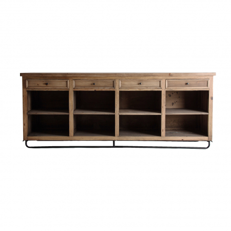 Bar industrial lemn reciclat maro|Baruri robuste [2]