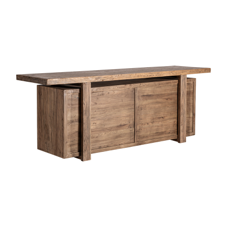 Mobilier - Bar din lemn masiv de ulm cu spații de depozitare