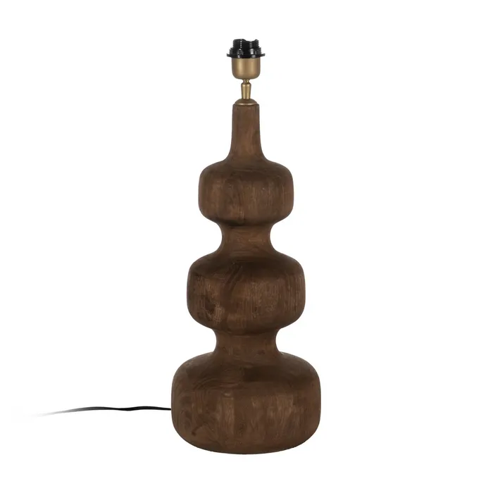 Corpuri de iluminat - Bază de lampă din lemn de mango pentru interioare elegante|Baze de lămpi din lemn pentru decoruri naturale