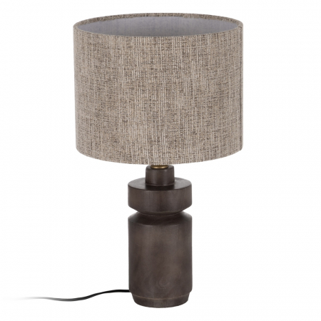 Baza lampa cubica lemn maro pentru spatii restranse|Accesorii compacte pentru decor cald [1]