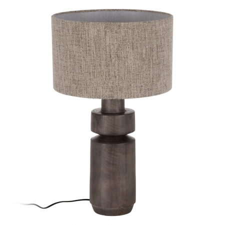 Baza lampa eleganta maro din lemn pentru decor natural|Accesorii pentru iluminat cald si rustic [1]