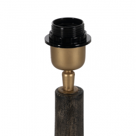 Baza lampa maro compacta pentru interioare elegante|Accesorii naturale pentru iluminat rafinat [3]