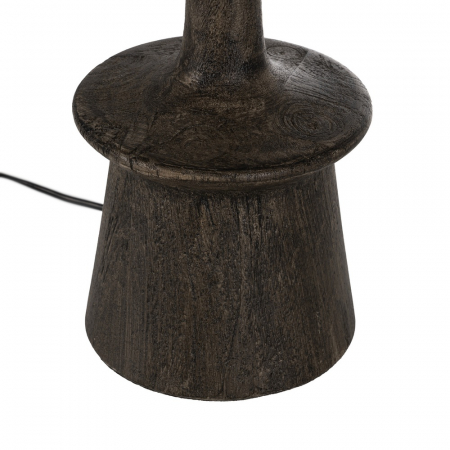 Baza lampa maro compacta pentru interioare elegante|Accesorii naturale pentru iluminat rafinat [6]