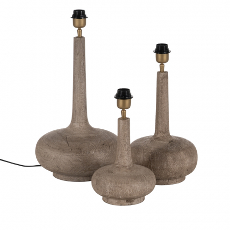 Baza lampa compacta maro pentru decor minimalist|Accesorii pentru iluminat cald si natural [2]