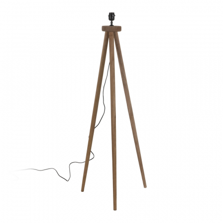 Corpuri de iluminat - Baza lampa podea maro pentru spatii naturale|Accesorii inalte din lemn pentru iluminat relaxant