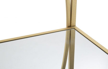 Biblioteca cu rafturi oglinda | Design geometric | CreativDeco [3]