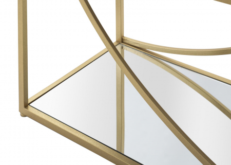 Biblioteca cu rafturi oglinda | Design geometric | CreativDeco [4]