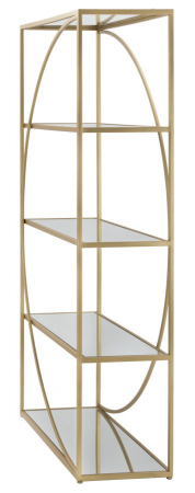 Biblioteca cu rafturi oglinda | Design geometric | CreativDeco [2]