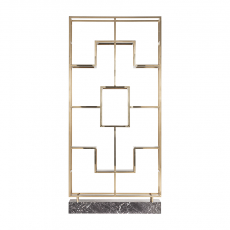 Biblioteca, rafturi, vitrine - Biblioteca Art Deco Aurie|Mobilier Lux Modern