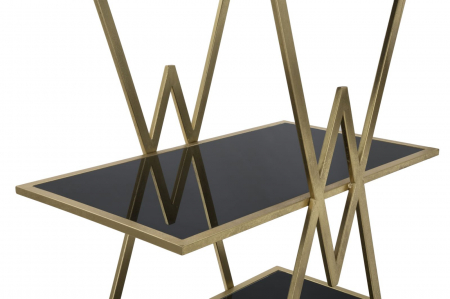 Biblioteca aurie 5 rafturi | Mobilier elegant | CreativDeco [6]