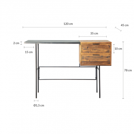 Birou industrial Alles negru|Birouri moderne premium [5]