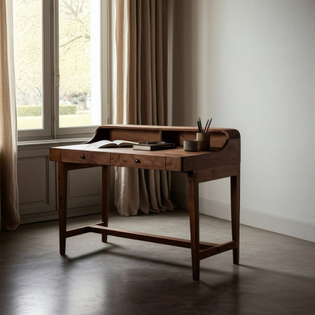 Birou din lemn de mango cu margini curbate Colectia noua - Birou din lemn de mango cu margini curbate