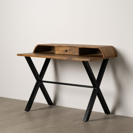 Birou din lemn de mango și metal negru [10]