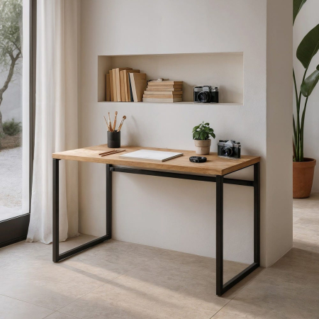 Colectia noua - Birou lemn mango metal industrial minimalist