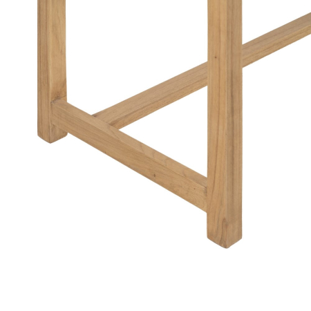 Birou din lemn de mindi cu 3 sertare fronturi teșite și cadru suplu cu traversă joasă [8]