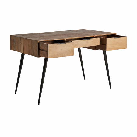 Birou colonial fier lemn mango|Birouri functionale autentice [2]