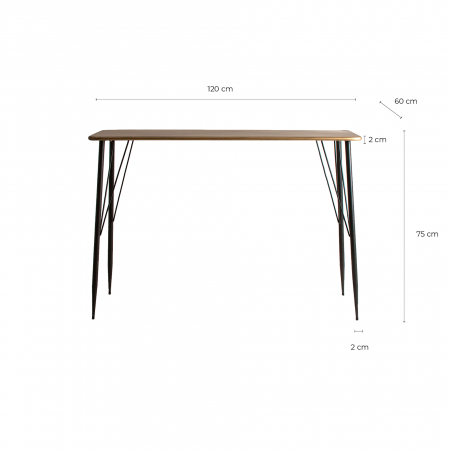 Birou vintage Reken bicolor|Birouri moderne premium [3]