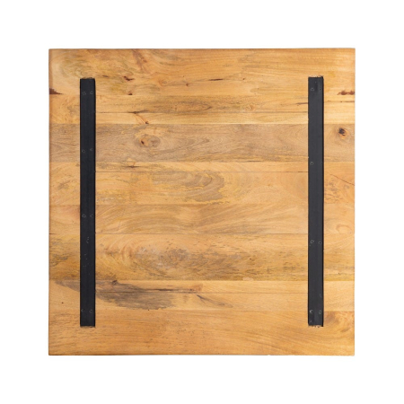 Blat de masă pătrat din lemn de mango natural 80x80 [2]