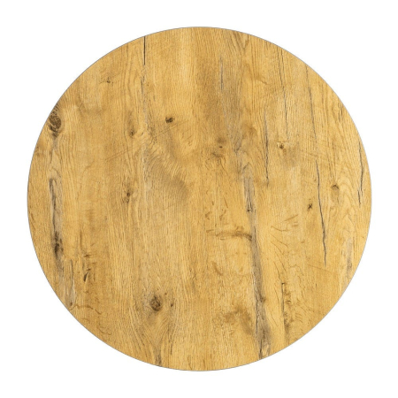 Accesorii mese - Blat masă rotund HPL aspect lemn natural