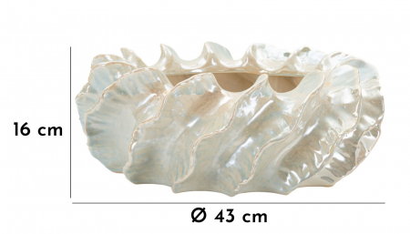 Bol decorativ modern ceramic cu finisaj sidefat Perly [6]