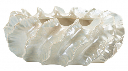 Boluri - Bol decorativ modern ceramic cu finisaj sidefat Perly