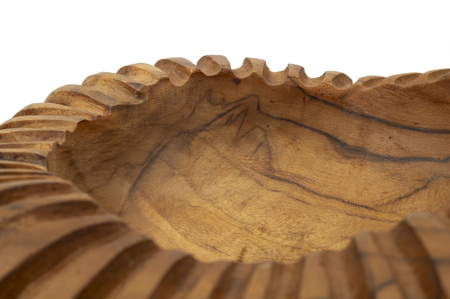 Bol decorativ din lemn de tec reciclat – piesă unică Geris Ø29 × 7 cm [3]