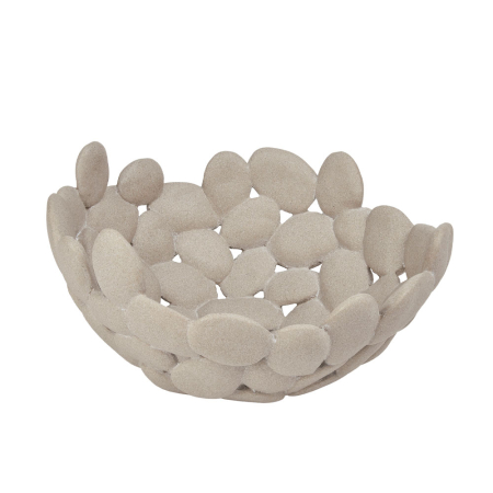 Organizator obiecte mici - Bol decorativ polirășină bej
