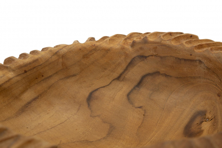 Bol decorativ lemn tec rotund [3]