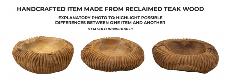 Bol decorativ lemn tec rotund [7]