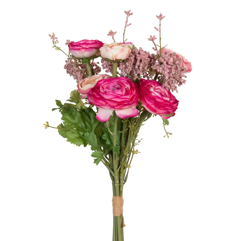 MEGA PROMOTII - Buchet Flori Artificiale Roz | Decoratiuni Interioare Flori Permanente