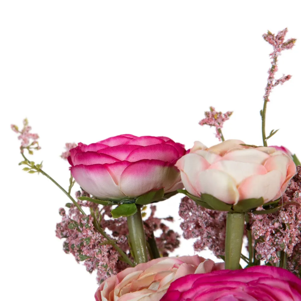 Buchet Flori Artificiale Roz | Decoratiuni Interioare Flori Permanente [2]
