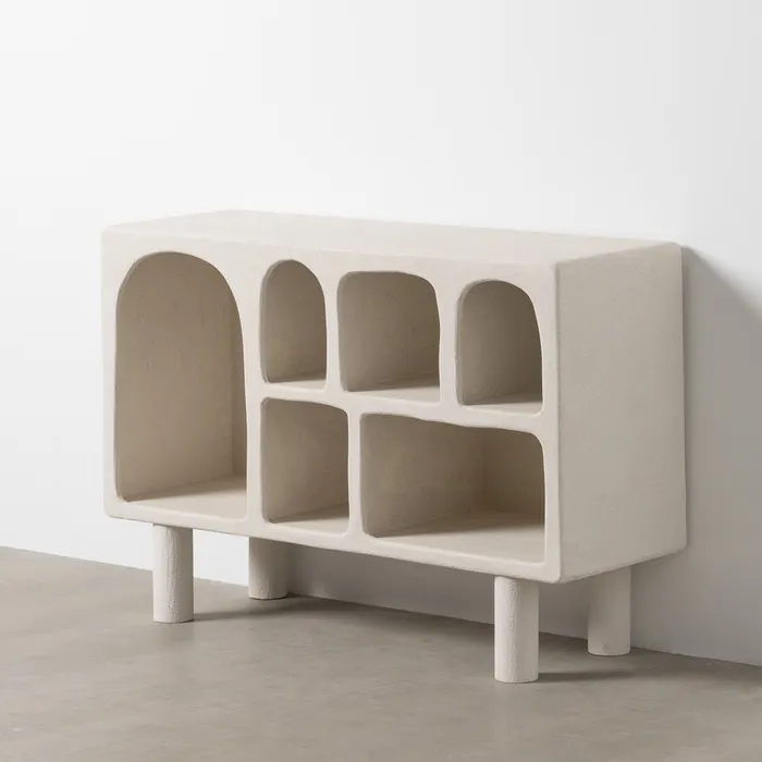 Comode si Bufete - Bufet alb MDF modern|Mobilier depozitare elegant