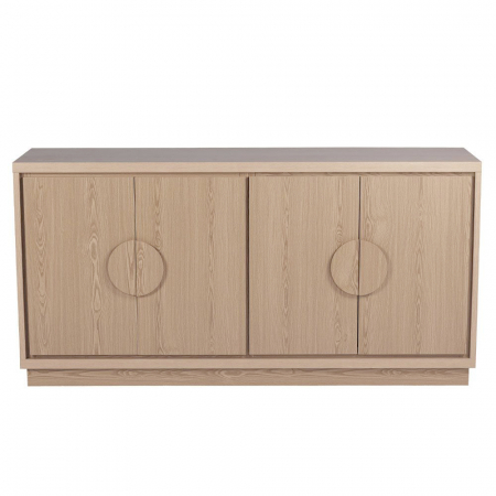 Bufet cu 4 uși natural Axis din lemn cu design modern și finisaj cald [1]