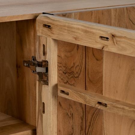 Bufet lemn acacia si metal pentru decor industrial|Mobilier natural pentru spatii organizate [7]