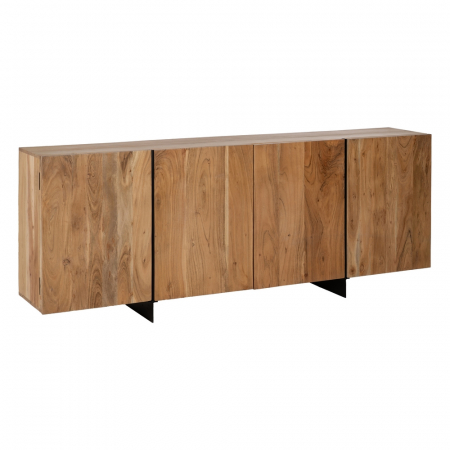 Bufet lemn acacia si metal pentru decor industrial|Mobilier natural pentru spatii organizate [1]