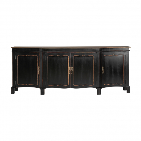 Clasic - Comoda clasica mango negru maro|Comode elegante