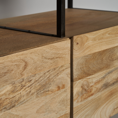 Comoda coloniala mango negru natural|Comode robuste [4]