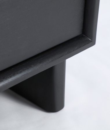 Bufet lemn mindi negru DEMMIN – titlu imagine principală [3]