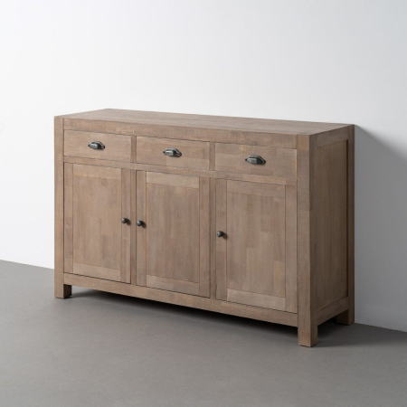 Comode si Bufete - Bufet din lemn de pin cu aspect natural cu trei sertare si trei usi