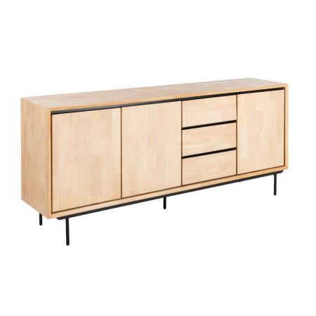 Bufet din lemn natur cu picioare metalice negre – imagine principală [1]