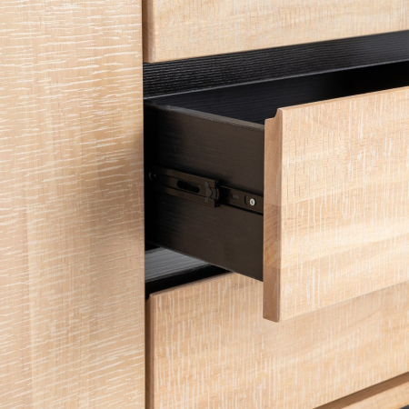 Bufet din lemn natur cu picioare metalice negre – imagine principală [5]