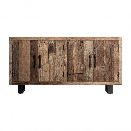 Colonial - Comoda coloniala lemn recuperat metal|Comode durabile