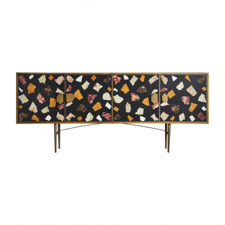 Comode si Bufete - Comoda Art Deco multicolora|Comode colorate living