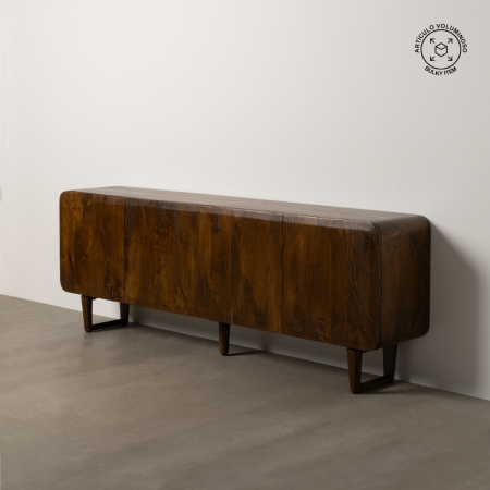 Mobilier - Bufet maro din lemn mango elegant