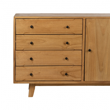 Bufet natural din lemn mindi elegant [4]