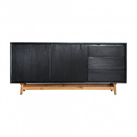 Comode si Bufete - Bufet negru din lemn Thiers|Bufete moderne premium