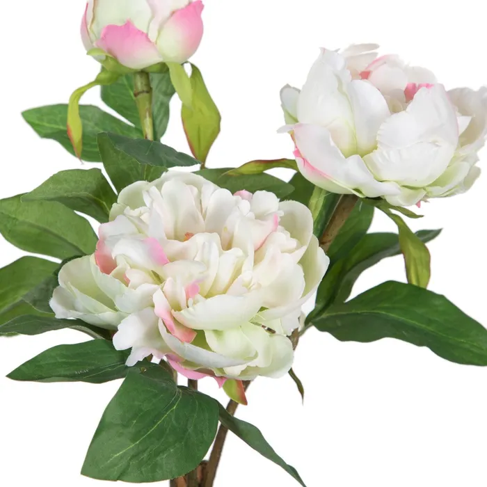 Bujor Alb Artificial in Ghiveci | Flori Decorative Elegante [1]