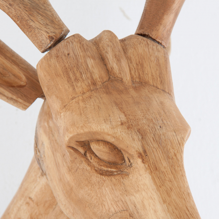 Bust cerb scandinav lemn tec|Decoratiuni naturale [2]