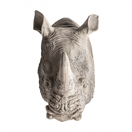 Bust rinocer scandinav gri|Sculpturi animale moderne [1]